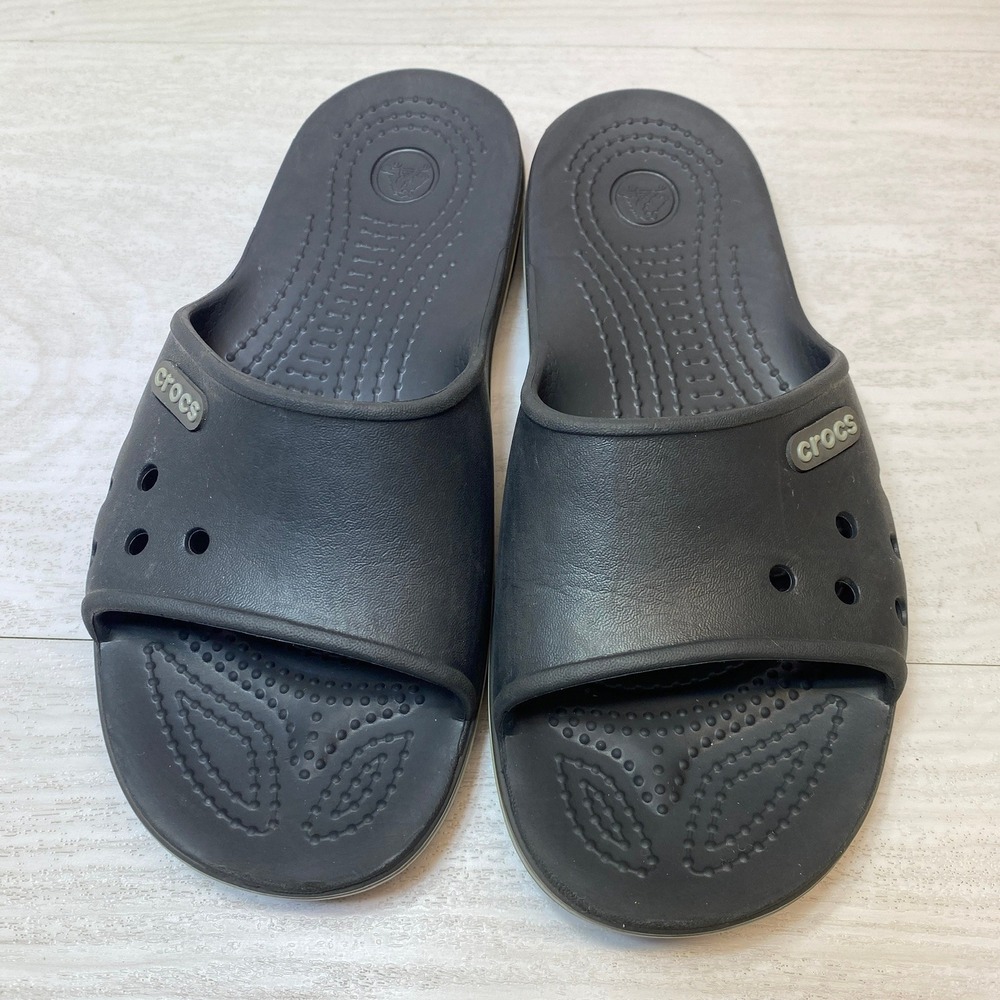 Crocs Women 6 Men 4 Product Type Slides Crocband Black Foam Lightweight Comfort